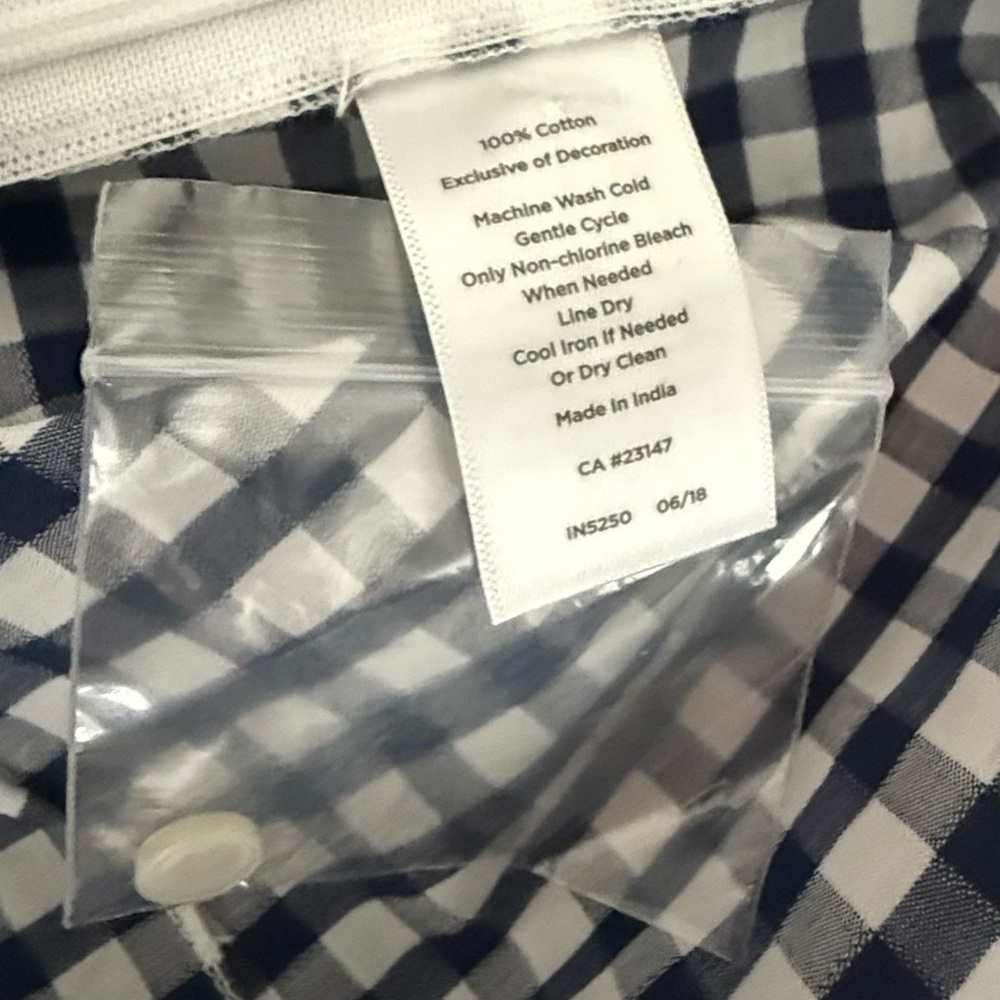 Talbots Gingham Embroidered Blouse โ Coastal / Summer Cottage Style (S) - Picture 5 of 6